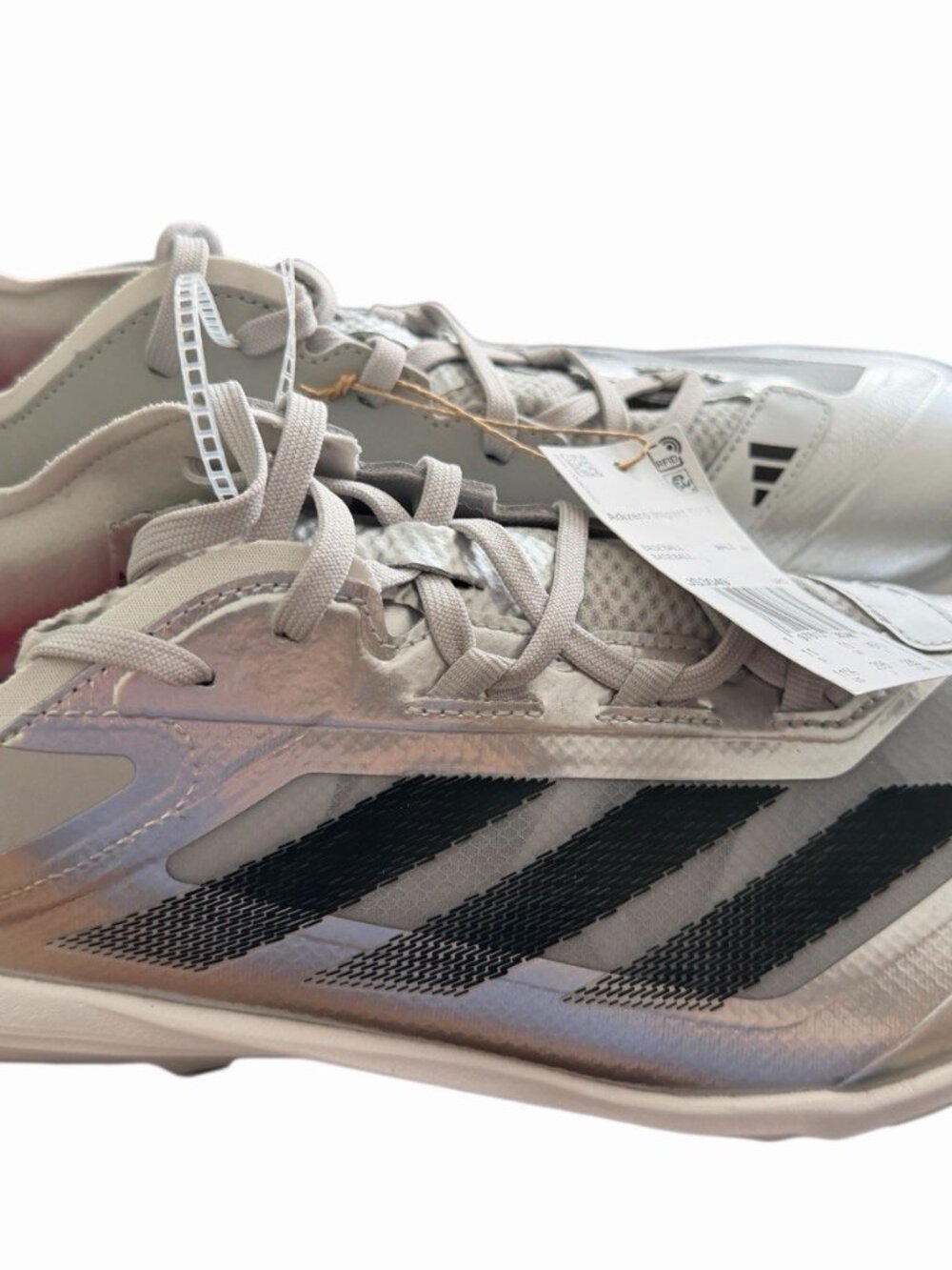 Adidas Adizero Impact TPU Baseball Cleats Shoes Men Sz 11.5 Silver Black NWOB